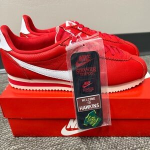 Nike x Stranger Things Red and White Classic Cortez